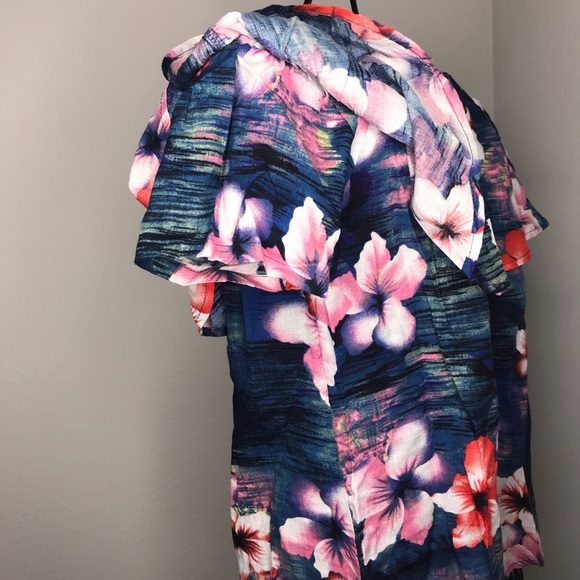 ⚡️1 LEFT⚡️ Off the Shoulder Tropical Top - Picture 8 of 8